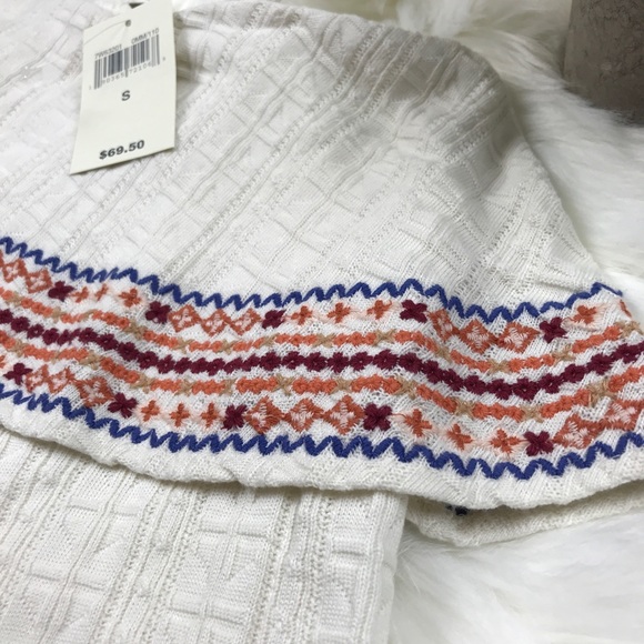 LUCKY BRAND Embroidered One-Shoulder Ruffle Top - Picture 2 of 8